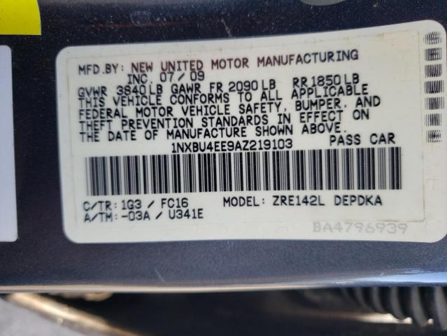 Photo 11 VIN: 1NXBU4EE9AZ219103 - TOYOTA COROLLA 