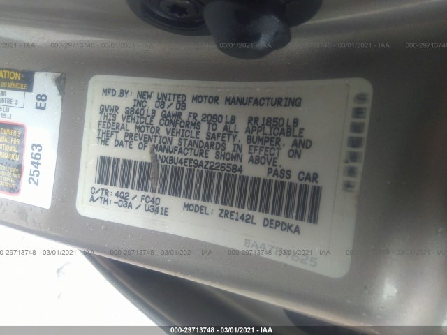 Photo 8 VIN: 1NXBU4EE9AZ226584 - TOYOTA COROLLA 