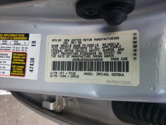 Photo 9 VIN: 1NXBU4EE9AZ248908 - TOYOTA COROLLA BA 