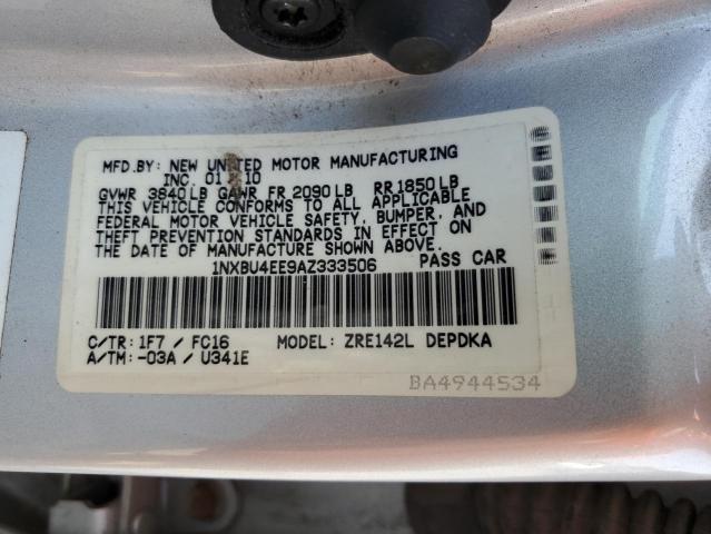 Photo 12 VIN: 1NXBU4EE9AZ333506 - TOYOTA COROLLA 