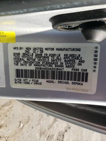 Photo 9 VIN: 1NXBU4EEXAZ318447 - TOYOTA COROLLA BA 