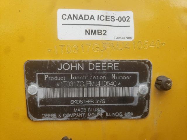 Photo 9 VIN: 1T0317GJPMJ410540 - JOHN DEERE SKIDSTEER 