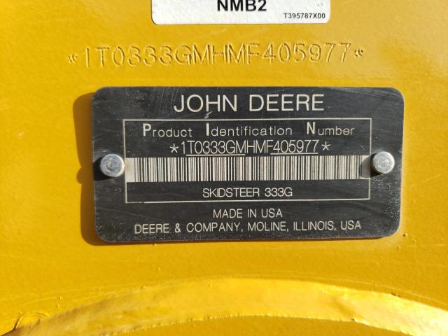 Photo 9 VIN: 1T0333GMHMF405977 - JOHN DEERE 333G 