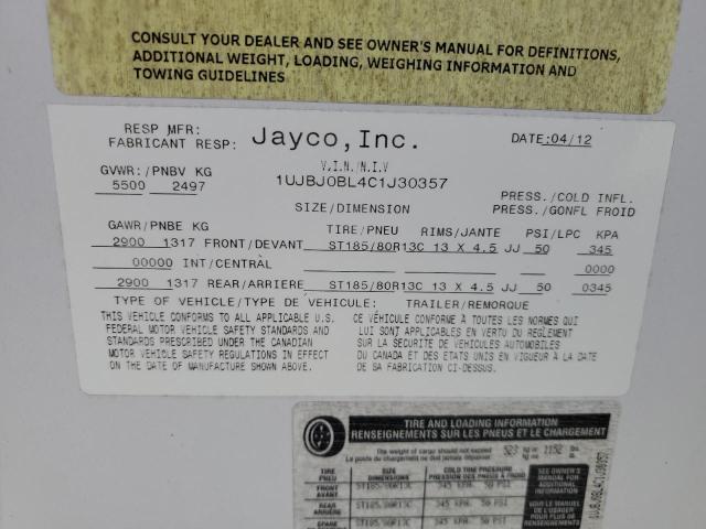 Photo 9 VIN: 1UJBJ0BL4C1J30357 - JAYCO JAY FEATHE 