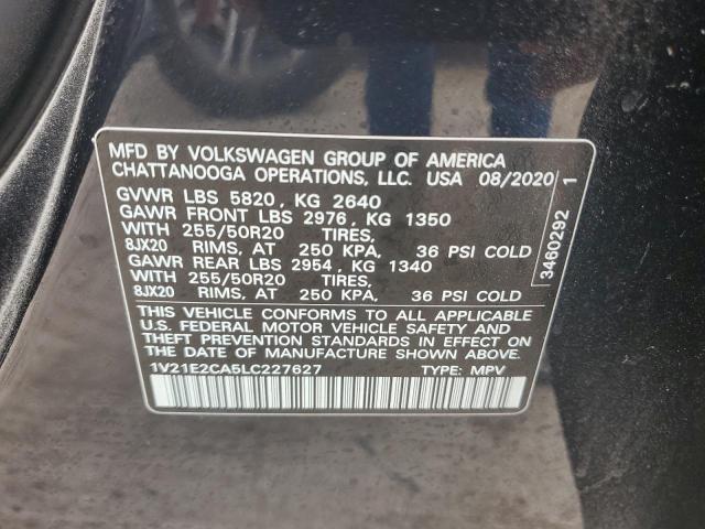 Photo 12 VIN: 1V21E2CA5LC227627 - VOLKSWAGEN ATLAS CROS 