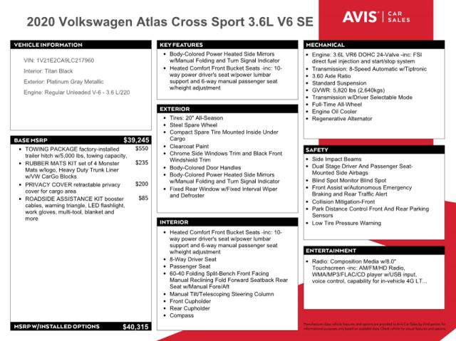 Photo 12 VIN: 1V21E2CA9LC217960 - VOLKSWAGEN ATLAS 