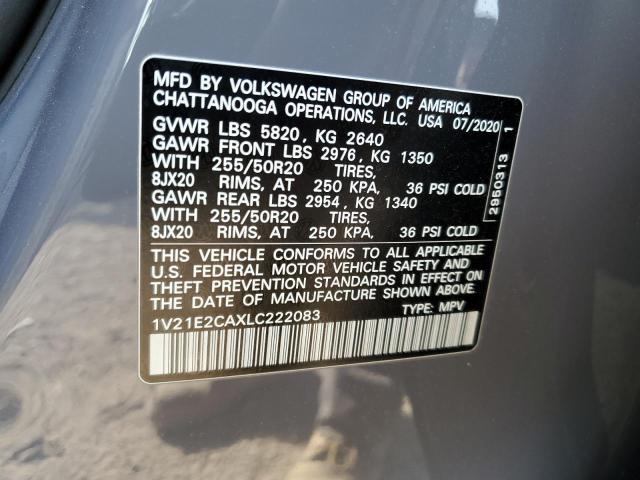 Photo 11 VIN: 1V21E2CAXLC222083 - VOLKSWAGEN ATLAS CROS 