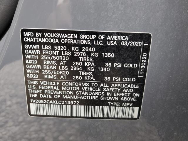 Photo 12 VIN: 1V26E2CAXLC213972 - VOLKSWAGEN ATLAS 