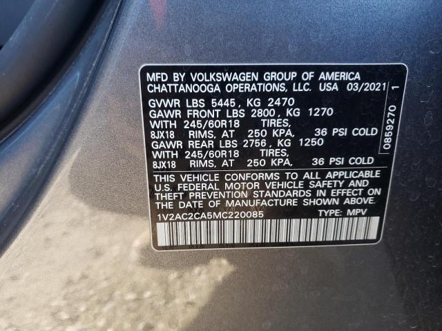 Photo 11 VIN: 1V2AC2CA5MC220085 - VOLKSWAGEN ATLAS 