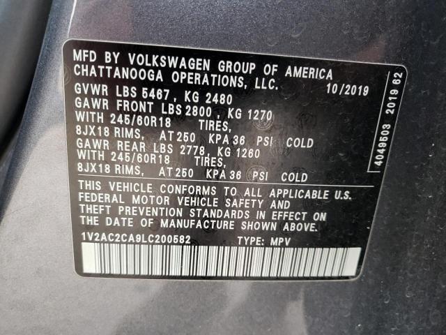 Photo 12 VIN: 1V2AC2CA9LC200582 - VOLKSWAGEN ATLAS CROS 