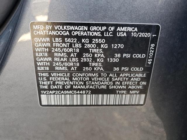 Photo 12 VIN: 1V2AP2CA9MC544872 - VOLKSWAGEN ATLAS S 