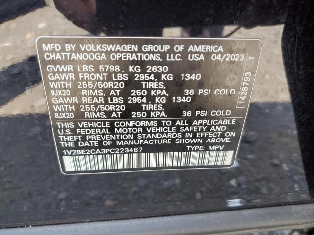 Photo 12 VIN: 1V2BE2CA3PC223487 - VOLKSWAGEN ATLAS CROS 