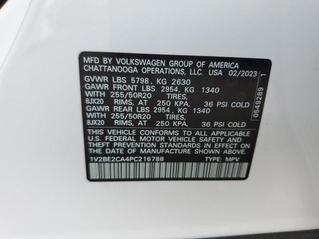 Photo 12 VIN: 1V2BE2CA4PC216788 - VOLKSWAGEN ATLAS CROS 