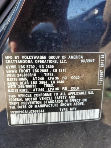 Photo 12 VIN: 1V2BR2CA1JC502044 - VOLKSWAGEN ATLAS 