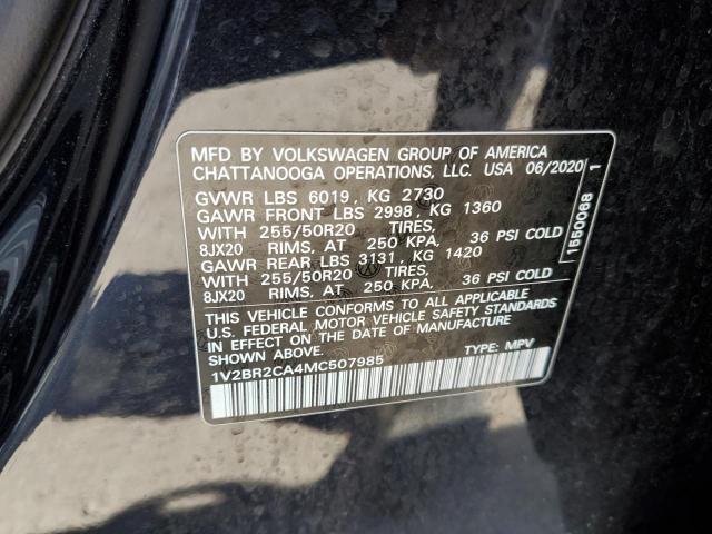 Photo 9 VIN: 1V2BR2CA4MC507985 - VOLKSWAGEN ATLAS SEL 