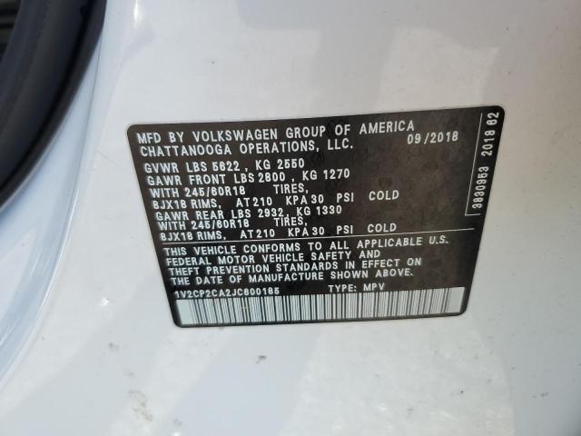 Photo 12 VIN: 1V2CP2CA2JC600185 - VOLKSWAGEN ATLAS 