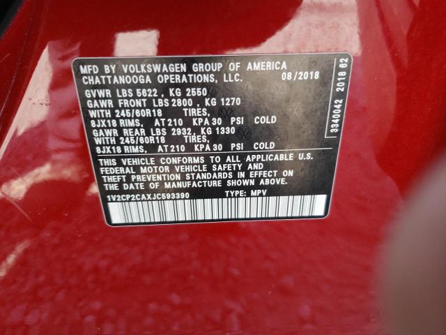 Photo 11 VIN: 1V2CP2CAXJC593390 - VOLKSWAGEN ATLAS 