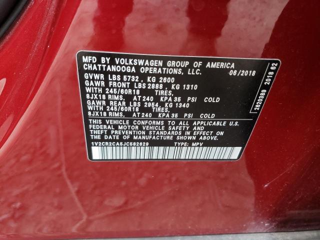 Photo 12 VIN: 1V2CR2CA5JC582629 - VOLKSWAGEN ATLAS SE 