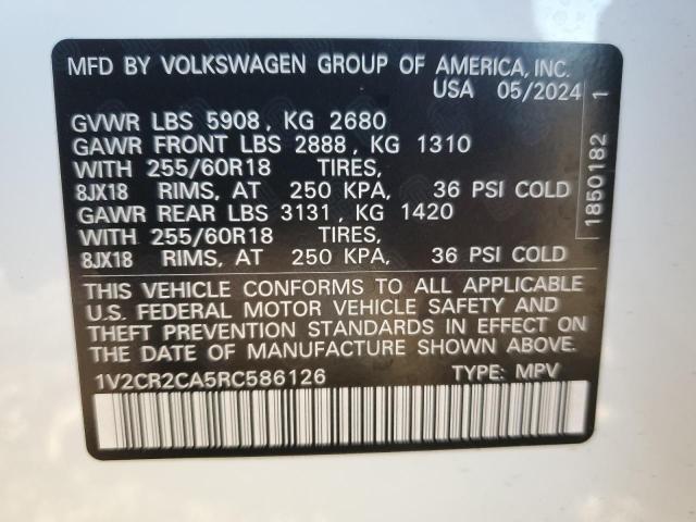 Photo 13 VIN: 1V2CR2CA5RC586126 - VOLKSWAGEN ATLAS PEAK 