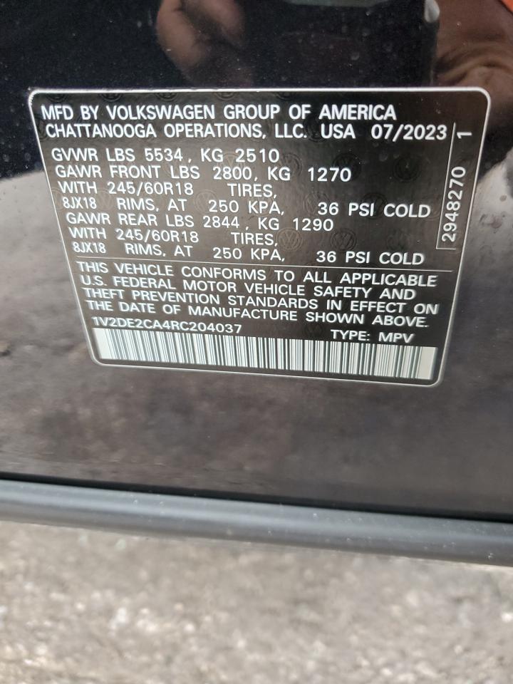 Photo 11 VIN: 1V2DE2CA4RC204037 - VOLKSWAGEN ATLAS 