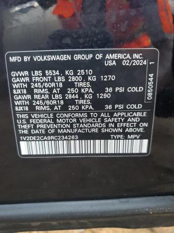 Photo 13 VIN: 1V2DE2CA9RC234263 - VOLKSWAGEN ATLAS CROS 