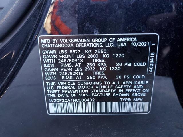 Photo 12 VIN: 1V2DP2CA1NC508432 - VOLKSWAGEN ATLAS SE 