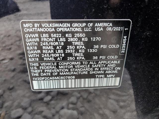 Photo 12 VIN: 1V2DP2CA5MC607608 - VOLKSWAGEN ATLAS 