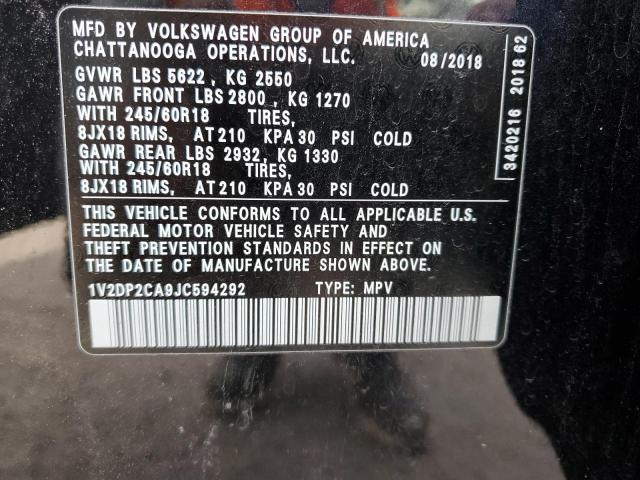 Photo 12 VIN: 1V2DP2CA9JC594292 - VOLKSWAGEN ATLAS 