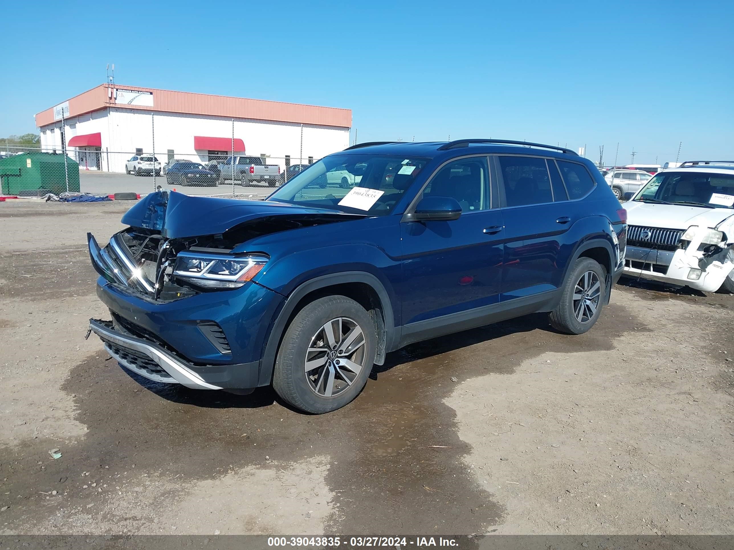 Photo 1 VIN: 1V2DP2CA9MC536834 - VOLKSWAGEN ATLAS 