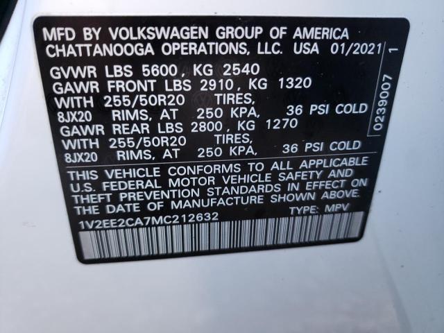 Photo 12 VIN: 1V2EE2CA7MC212632 - VOLKSWAGEN ATLAS CROS 