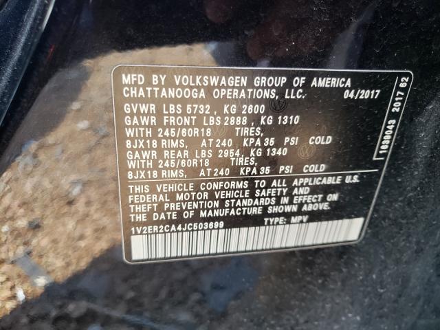 Photo 9 VIN: 1V2ER2CA4JC503699 - VOLKSWAGEN ATLAS 