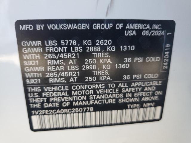 Photo 12 VIN: 1V2FE2CA0RC250778 - VOLKSWAGEN ATLAS CROS 