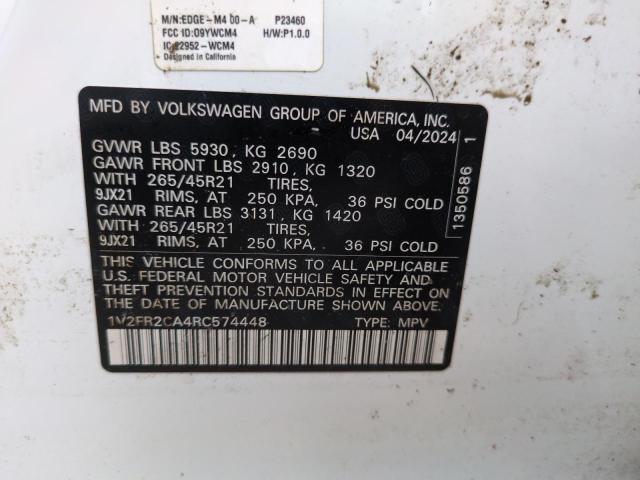 Photo 13 VIN: 1V2FR2CA4RC574448 - VOLKSWAGEN ATLAS SEL 