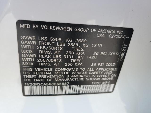 Photo 12 VIN: 1V2GR2CA5RC555587 - VOLKSWAGEN ATLAS PEAK 