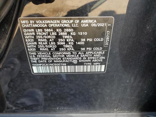 Photo 13 VIN: 1V2HP2CA1NC500798 - VOLKSWAGEN ATLAS SE 