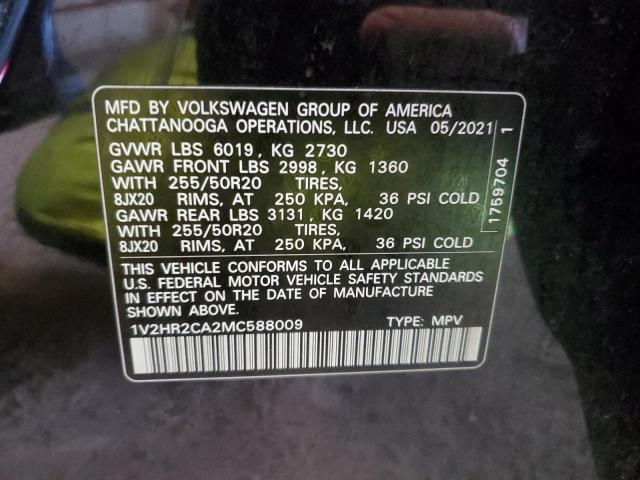 Photo 12 VIN: 1V2HR2CA2MC588009 - VOLKSWAGEN ATLAS 