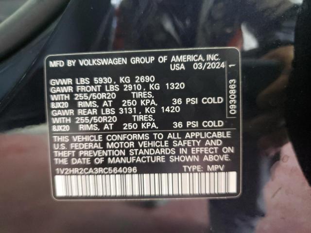 Photo 12 VIN: 1V2HR2CA3RC564096 - VOLKSWAGEN ATLAS SE 