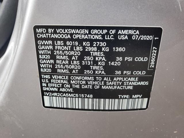 Photo 13 VIN: 1V2HR2CA5MC515748 - VOLKSWAGEN ATLAS SE 