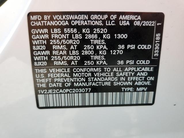 Photo 13 VIN: 1V2JE2CA0PC203077 - VOLKSWAGEN ATLAS 