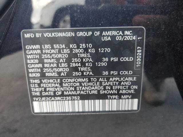 Photo 13 VIN: 1V2JE2CA3RC235752 - VOLKSWAGEN ATLAS CROS 