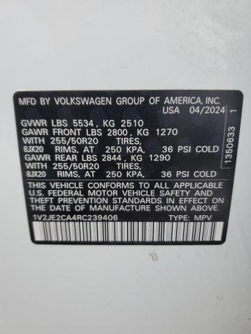 Photo 12 VIN: 1V2JE2CA4RC239406 - VOLKSWAGEN ATLAS CROS 