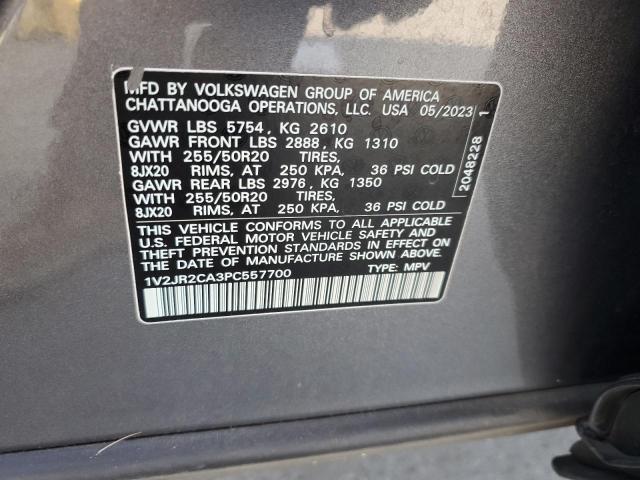 Photo 12 VIN: 1V2JR2CA3PC557700 - VOLKSWAGEN ATLAS SE 