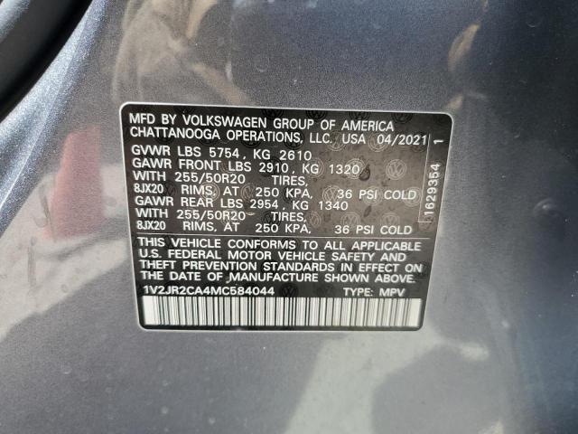 Photo 12 VIN: 1V2JR2CA4MC584044 - VOLKSWAGEN ATLAS 