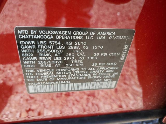 Photo 12 VIN: 1V2JR2CA6PC528434 - VOLKSWAGEN ATLAS 