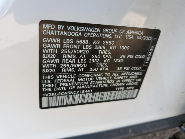 Photo 11 VIN: 1V2KC2CA5NC218441 - VOLKSWAGEN ATLAS CROS 