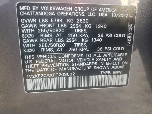 Photo 12 VIN: 1V2KE2CAXPC208632 - VOLKSWAGEN ATLAS CROS 