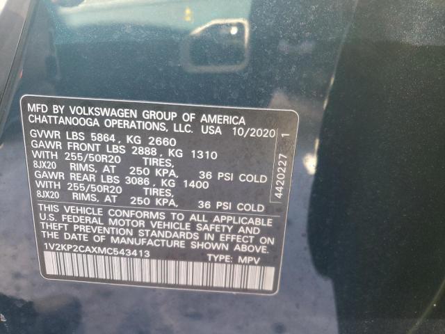 Photo 11 VIN: 1V2KP2CAXMC543413 - VOLKSWAGEN ATLAS 