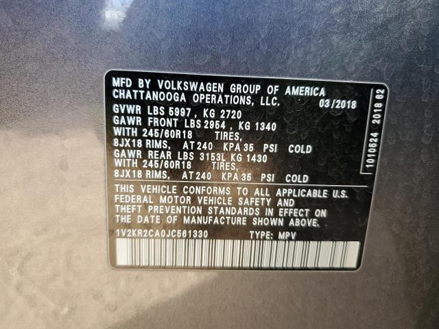 Photo 11 VIN: 1V2KR2CA0JC561330 - VOLKSWAGEN ATLAS 