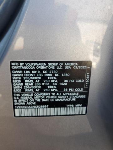 Photo 13 VIN: 1V2KR2CA3NC528697 - VOLKSWAGEN ATLAS SE 