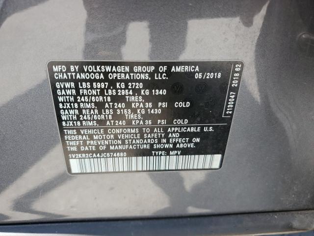 Photo 12 VIN: 1V2KR2CA4JC574680 - VOLKSWAGEN ATLAS SE 